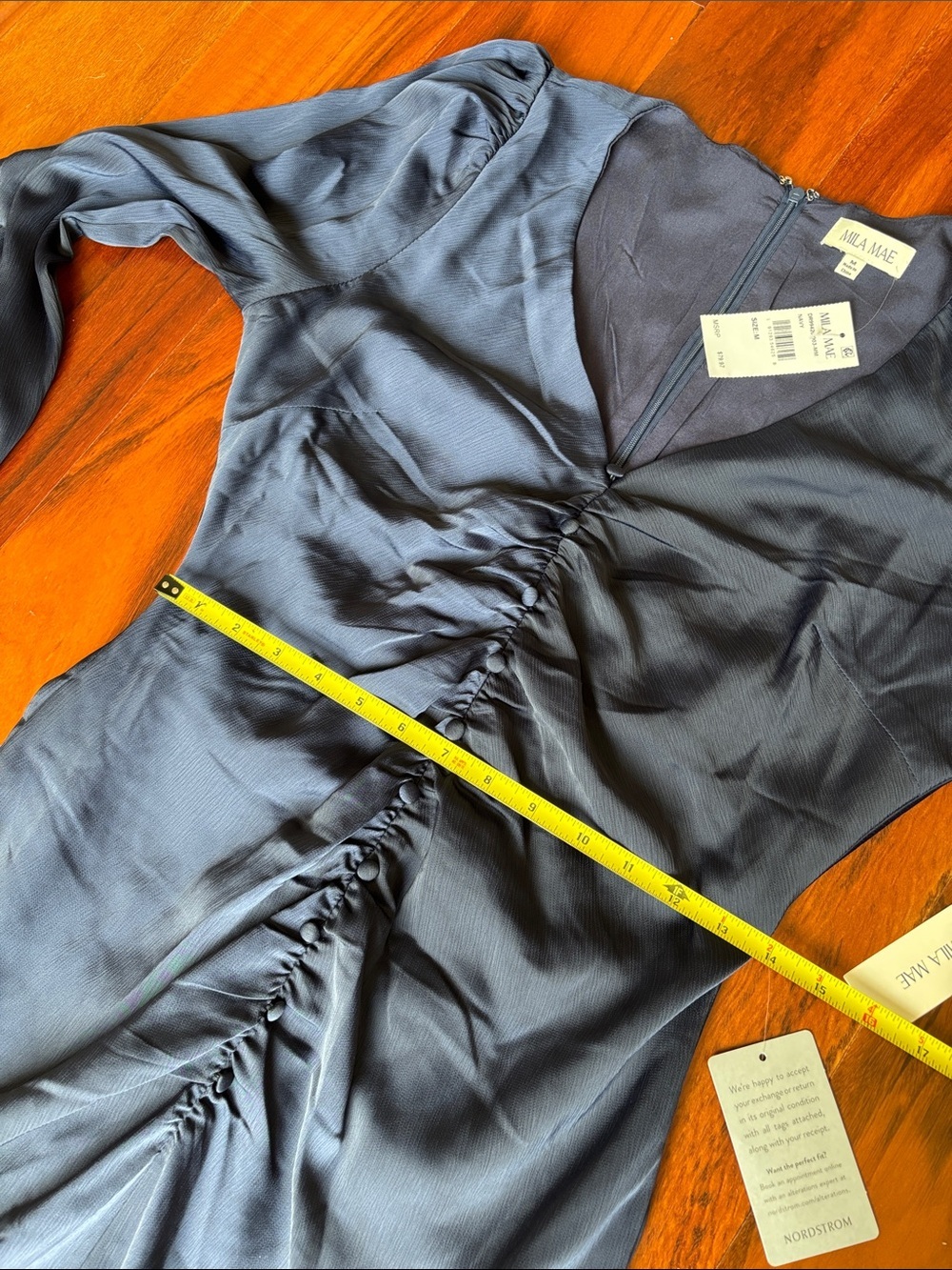 NWT satin dress - Picture 7 of 12